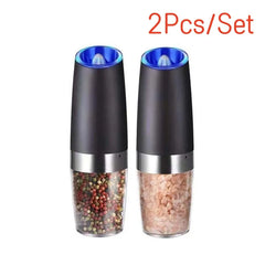 Electric Pepper Grinder Stainless Steel Automatic Gravity Shaker Salt Pepper Grinder Spice Mills Grinding Tools Kitchen Gadgets