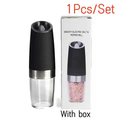 Electric Pepper Grinder Stainless Steel Automatic Gravity Shaker Salt Pepper Grinder Spice Mills Grinding Tools Kitchen Gadgets